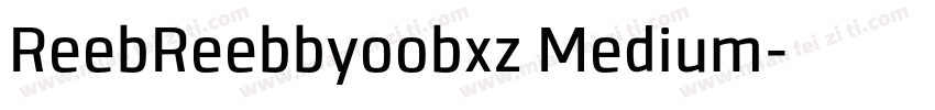 ReebReebbyoobxz Medium字体转换